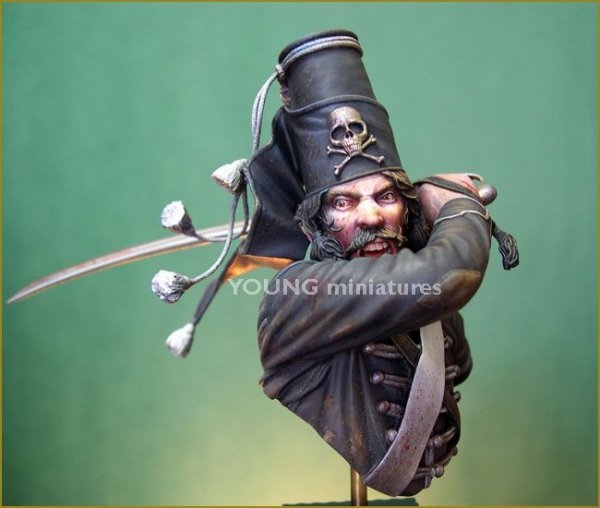 Young Miniatures YH1836 The DeathFrederick the Great's 5th Hussars 1/10