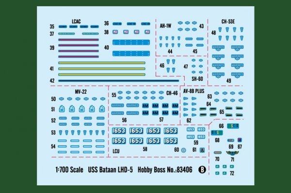 Hobby Boss 83406 USS Bataan LHD-5 1/700