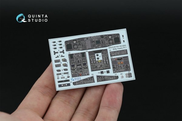 Quinta Studio QD35164 HH-60G Pave Hawk 3D-Printed &amp; coloured Interior on decal paper (Kitty Hawk) 1/35