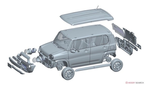 Fujimi 066219 C-NX-11 EX-2 Suzuki Hustler G (Moonlight Violet Pearl Metallic) 1/24