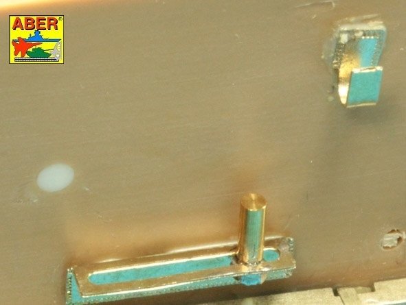 Aber 16029 Handles for towing ropes and tensioning the tracks of Tiger I and King Tiger tanks 1/16