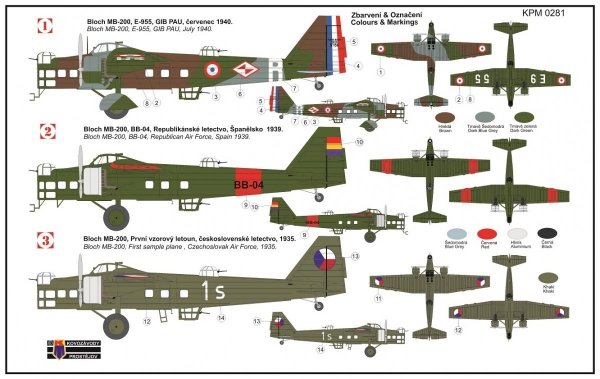 Kovozavody Prostejov KPM0281 Bloch MB-200 1/72