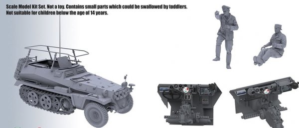 Das Werk DW16019 Sd.Kfz. 250/3 Ausf. A Leichter Funkpanzerwagen / Sonderkraftfahrzeug 250 1/16