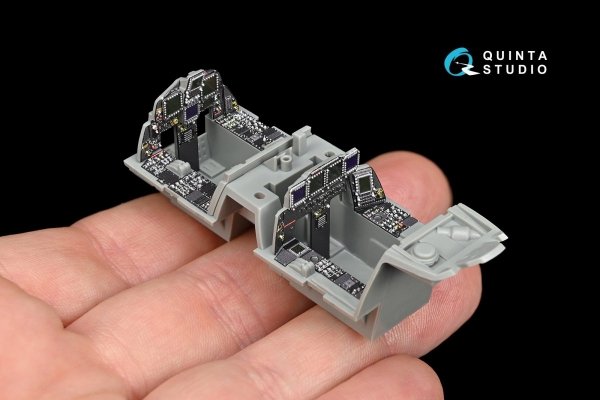 Quinta Studio QD48112 F-15I 3D-Printed &amp; coloured Interior on decal paper (for GWH kit) 1/48