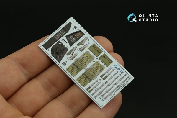 Quinta Studio QD48295 Mi-35M 3D-Printed &amp; coloured Interior on decal paper (Zvezda) 1/48