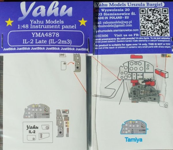 Yahu YMA4878 IL-2 Late (IL-2m3) Tamiya (1:48)