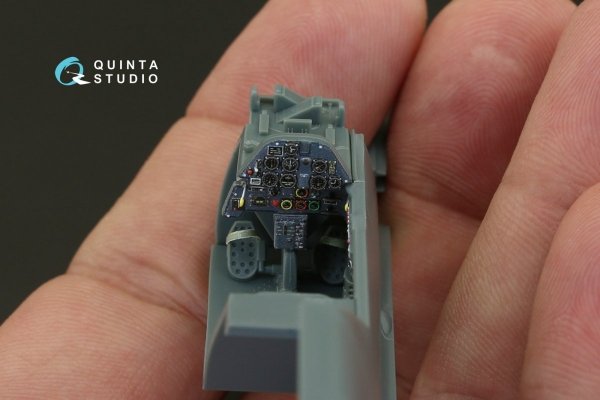 Quinta Studio QD48086 Bf 109E-1/E-3 3D-Printed &amp; coloured Interior on decal paper (for Eduard kit) 1/48