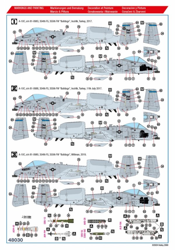 Hobby 2000 48030 A-10C A-10C Operation Inherent Resolve 1/48