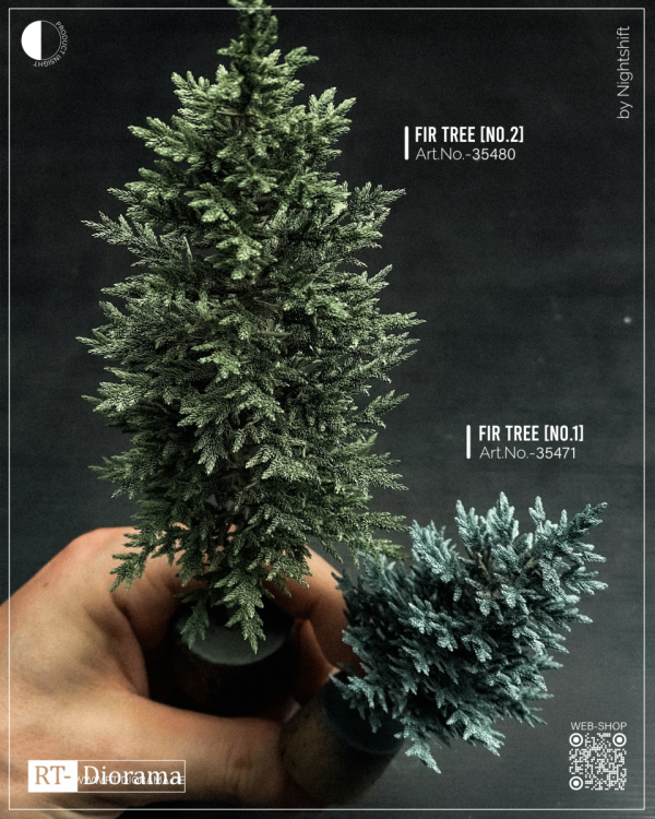 RT-Diorama 35480 Fir Tree No.2 - 3D Printed Tree Model 1/35