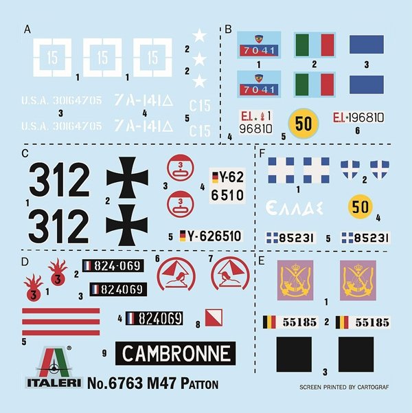 Italeri 6763 M47 Patton (New Parts) 1/35