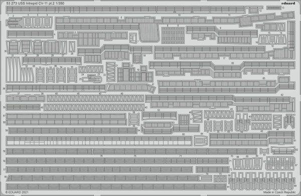 Eduard 53273 USS Intrepid CV-11 pt.2 TRUMPETER 1/350