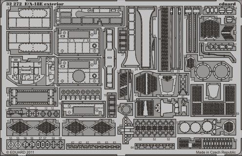 Eduard 32272 F/A-18E exterior TRUMPETER