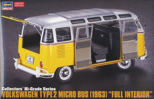 Hasegawa CH48-51048 Volkswagen Type2 Micro Bus (1963) &quot;Full Interior&quot; 1/24