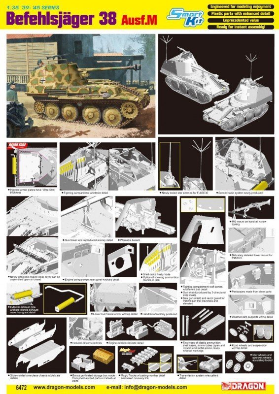 Dragon 6472 Befehlsjaeger 38 Ausf.M (1:35)