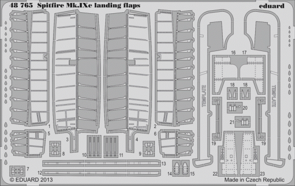 Eduard 48765 Spitfire Mk. IXc landing flaps 1/48 EDUARD