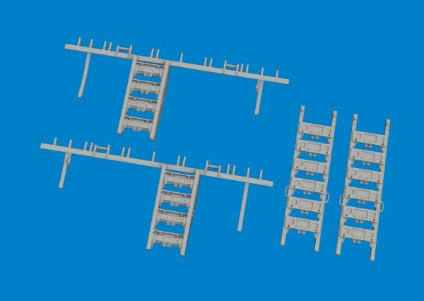 Eduard 6481012 B-26B bomb racks PRINT ICM 1/48