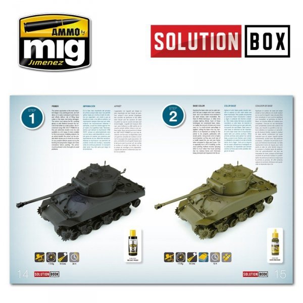 AMMO of Mig Jimenez 6500 WWII AMERICAN ETO SOLUTION BOOK (Multilingual)
