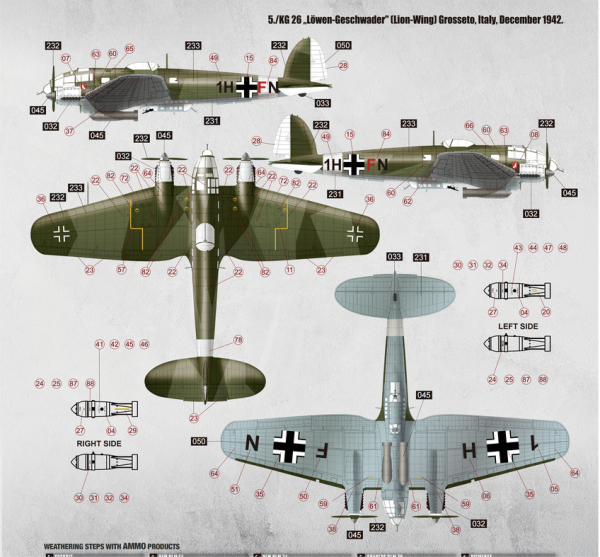 Border Model BF-018 WWII German Bomber Heinkel 111 H-6 1/35