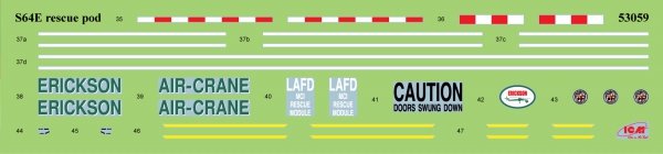 ICM 53059 Sikorsky S-64E Skycrane with Universal Pod 1/35