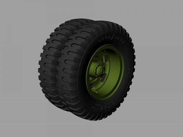 Panzer Art RE35-529 M35&amp;M109 trucks road wheels (Goodyear) 1/35
