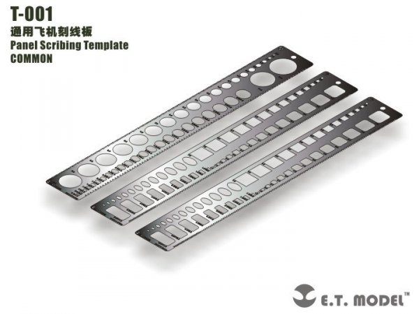 E.T. Model T-001 Panel Scribing Template ( szablon grawerski )