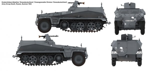 Das Werk DW16018 Sd.Kfz. 250/1 Ausf. A 1/16