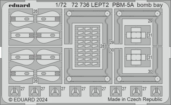 Eduard 72736 PBM-5A bomb bay ACADEMY 1/72
