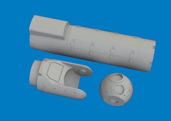 Eduard 672452 AN/AAQ-28 Litening - precision targeting pod (3D-Printed) 1/72