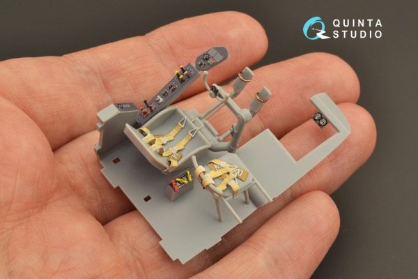 Quinta Studio QD48266 He 111H-3/H-6 3D-Printed &amp; coloured Interior on decal paper ( ICM ) 1/48