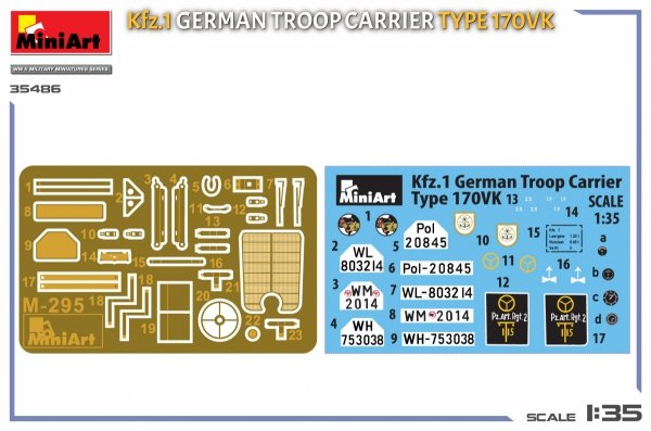 MiniArt 35486 Kfz.1 German Troop Carrier Type 170VK 1/35