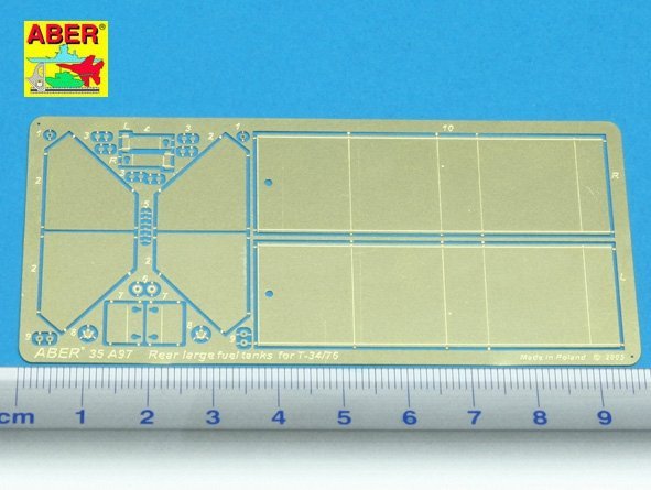Aber 35A097 Rear large fuel tanks for T-34/76 (1:35)