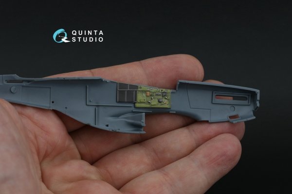 Quinta Studio QD72181 P-51D Mustang Early 3D-Printed &amp; coloured Interior on decal paper (Eduard) 1/72