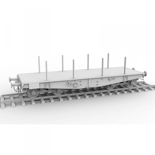 AK Interactive AK35501 GERMAN RAILWAY SCHWERER PLATTFORMWAGEN TYPE SSYS 1/35