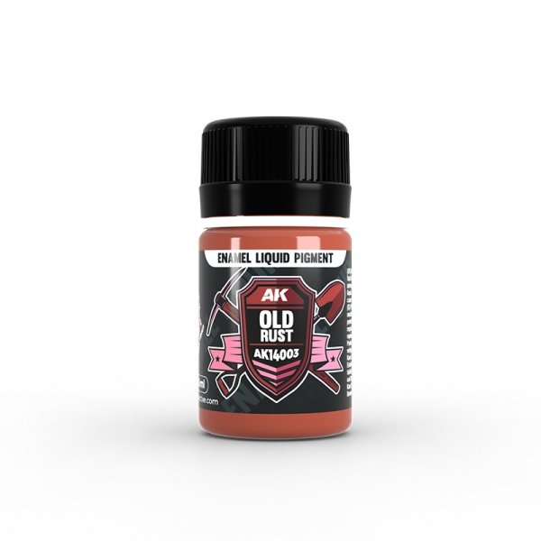 AK Interactive AK14003 OLD RUST – ENAMEL LIQUID PIGMENT 35ml