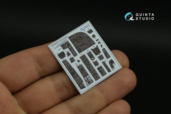 Quinta Studio QDS-48372 A-6A 3D-Printed &amp; coloured Interior on decal paper (Kinetic) (Small version) 1/48