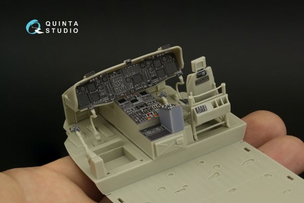 Quinta Studio QD+35108 MH-60L 3D-Printed &amp; coloured Interior on decal paper (Kitty Hawk) (with 3D-printed resin parts) 1/35
