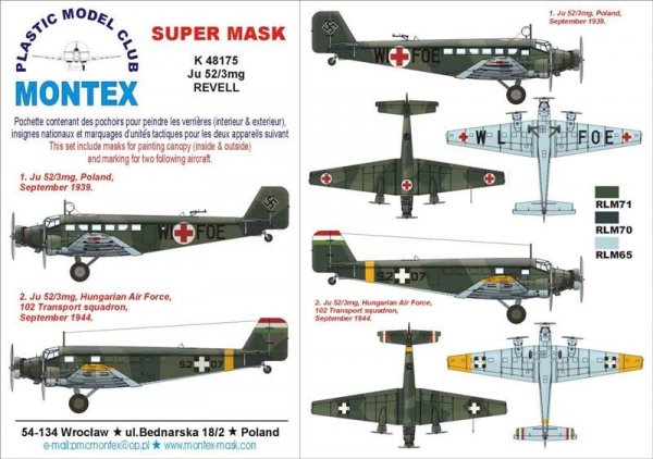 Montex K48175 Ju 52 1/48