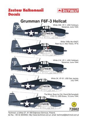 Techmod 72002 - Grumman F6F-3 Hellcat (1:72)