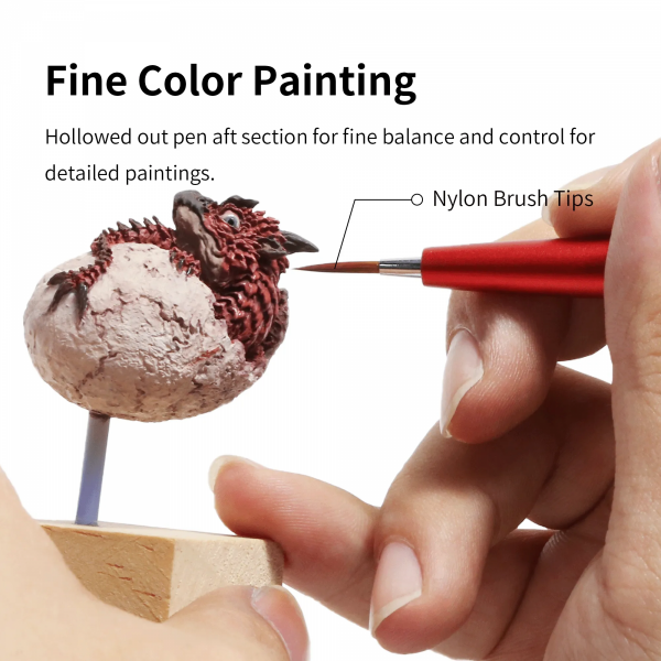 DSPIAE AT-FB04 Fine Brush With Replacable Point Tip - Black / Precyzyjny pędzel z wymienną końcówką