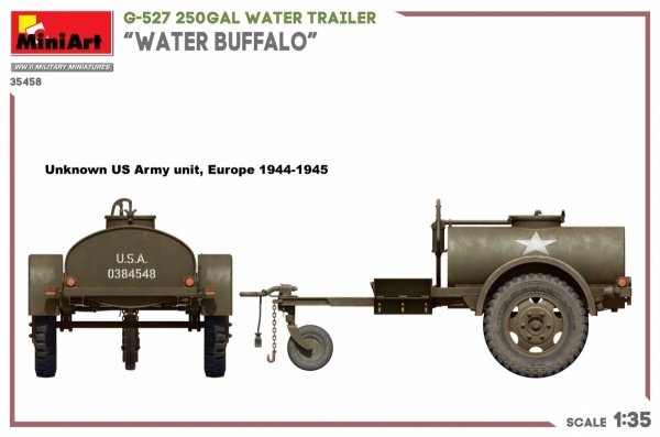 MiniArt 35458 G-527 250GAL WATER TRAILER “WATER BUFFALO” 1/35
