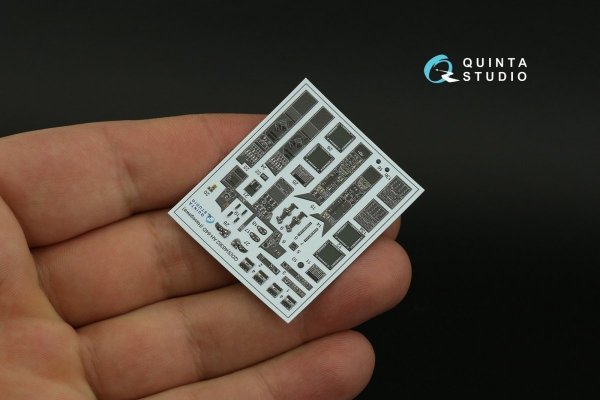Quinta Studio QD48362 AH-64D 3D-Printed &amp; coloured Interior on decal paper (Hasegawa) 1/48