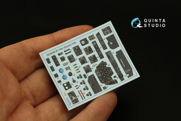 Quinta Studio QD48386 BF 110G 3D-Printed &amp; coloured Interior on decal paper (Eduard) 1/48