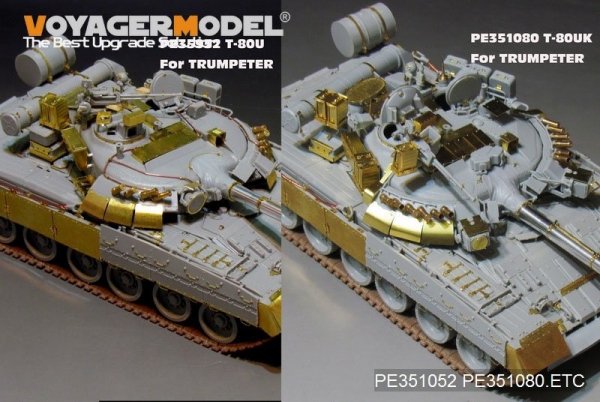 Voyager Model PE351080 Modern Russian T-80UK Main Battle Tank (smoke discharger include) For TRUMPER 09578 1/35
