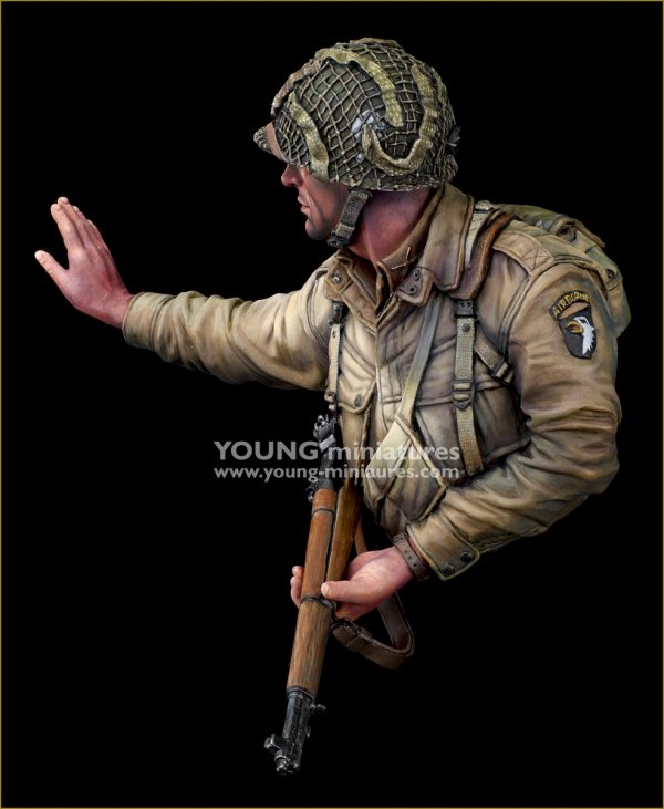 Young Miniatures YM1897 101st US Airbone "Currahee" - Normandy 1944 1/10