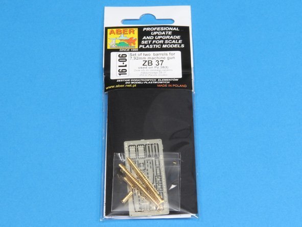 Aber 16L-06 Zestaw dwóch luf ZB 37 do czołgu Pz 38(t) / Set of two barrels ZB 37 for Panzer 38(t) 1/16