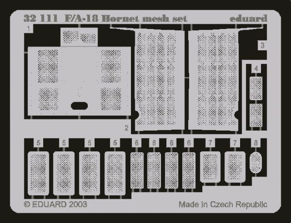 Eduard 32111 F-18 mesh set 1/32 ACADEMY