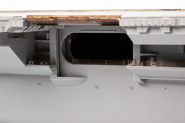 Eduard 53283 USS Constellation CV-64 part 3 - railings &amp; safety nets TRUMPETER 1/350