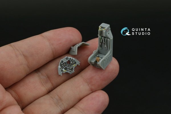 Quinta Studio QD48620 A-4F Skyhawk 3D-Printed &amp; coloured Interior on decal paper ( Hobby Boss ) 1/48