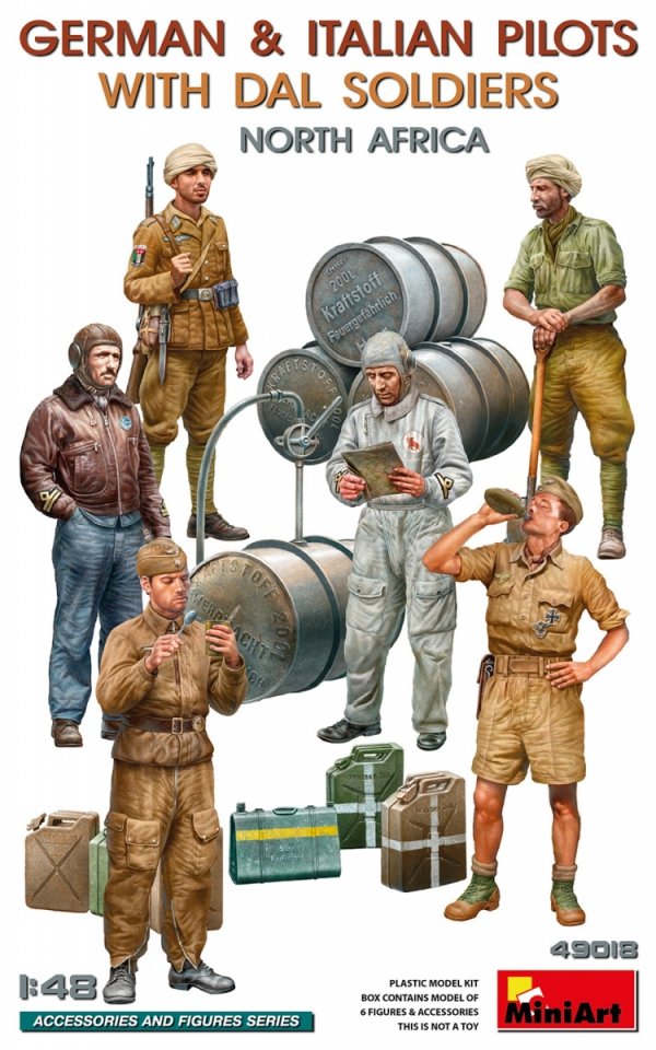 MiniArt 49018 German &amp; Italian Pilots With DAL Soldiers North Africa 1/48
