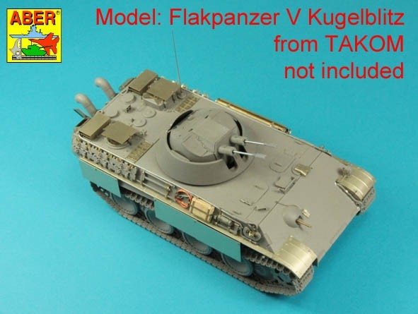 Aber 35L-342 Two German 3cm Flak 103 barrels for &quot;Kugelblitz&quot; tanks / Zestaw dwóch luf 3cm Flak 103 do niemieckieckich przeciwlotniczych czołgów &quot;Kugelblitz&quot; 1/35